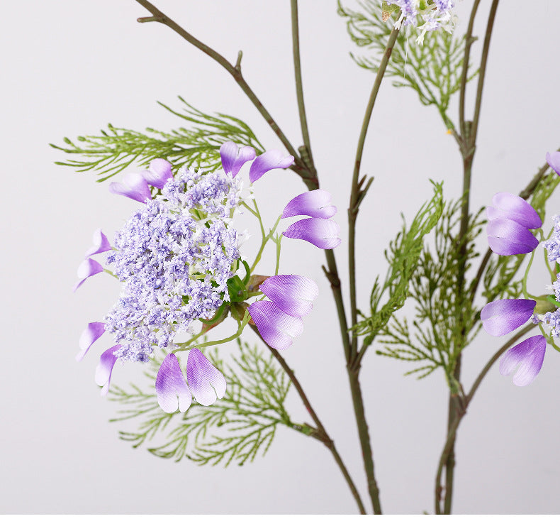 38" Realistic Artificial Dandelion & Snowberry Stem, Single Branch with 4 Blooms, Ins Modern Floral Decor for Weddings, Home, Offices