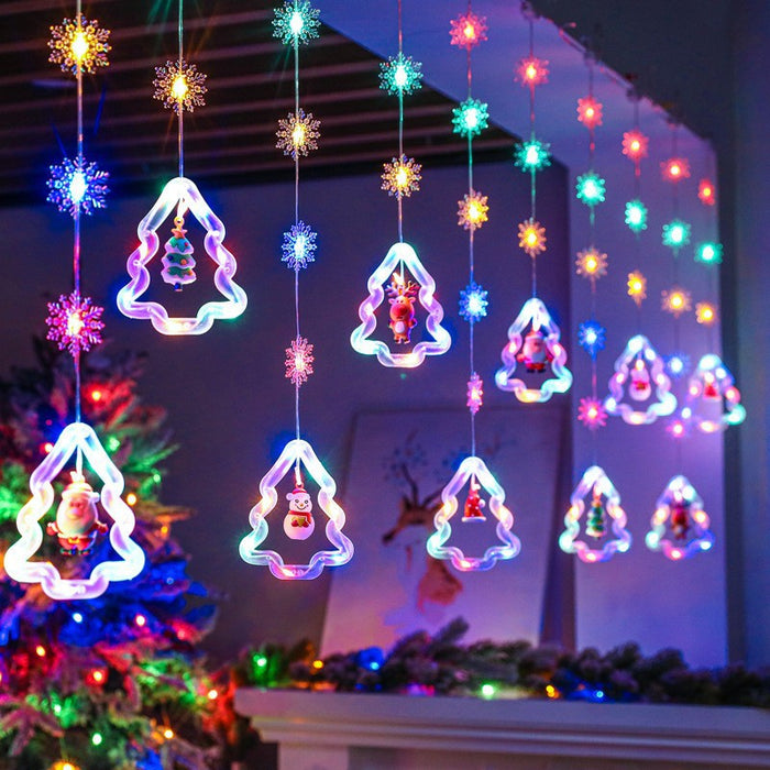 Bulk Christmas String Lights Ornaments with Snowflakes Fairy Window Lights for Xmas Party Decor Wholesale