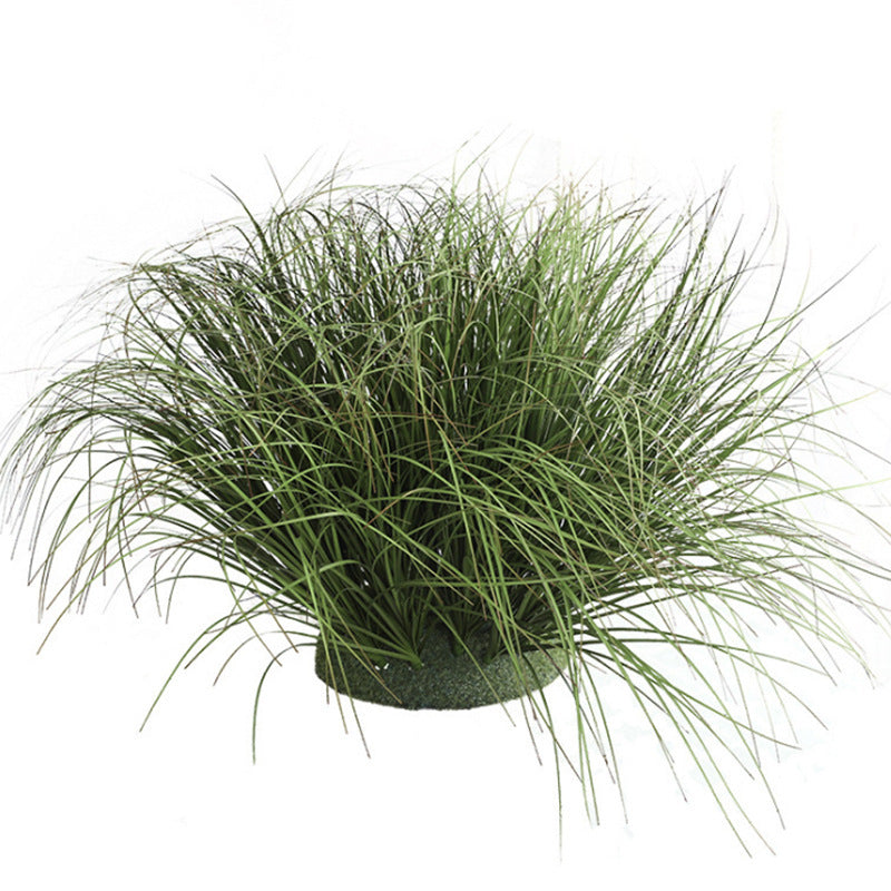 Artificial Bulrush Grass Bush, 12" Tall Faux Cattail Stems, Set of 2 Picks for Home Decor, Wedding Centerpieces and Commercial Displays