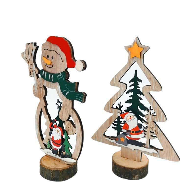 Bulk Christmas Table Ornaments with Xmas Tree Snowman for Holiday Party Decoration Centerpiece Wholesale