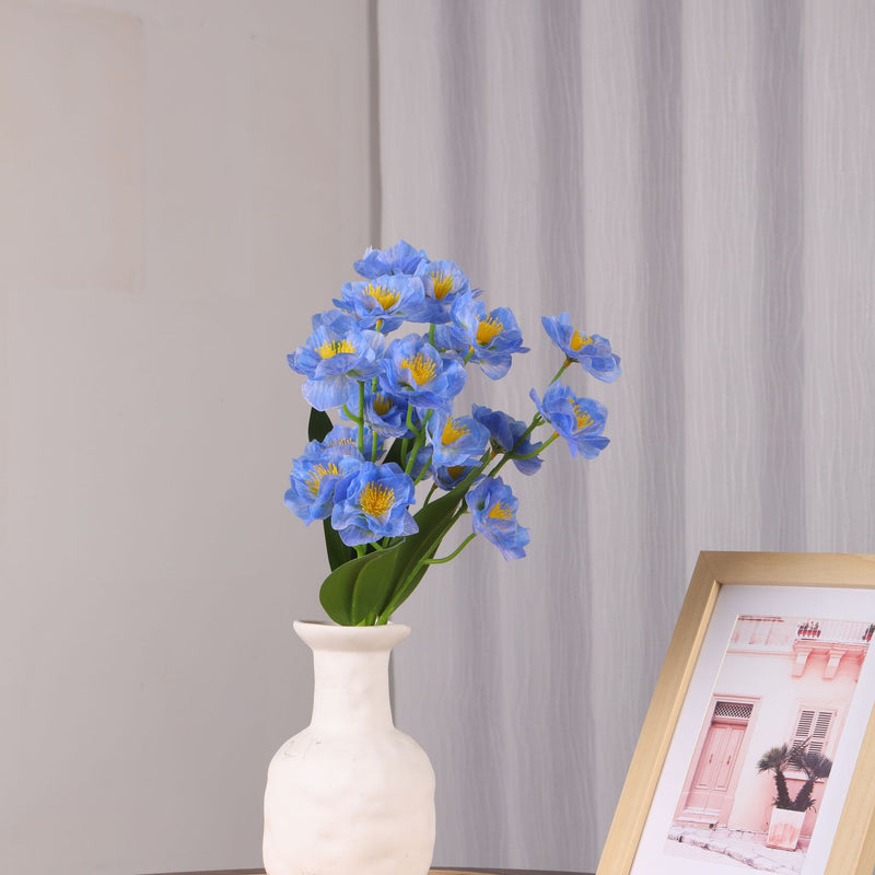 Murraya Paniculata Artificial Flower Bush with 20 Blooms, 10 Inches, PU Material for Wedding, Home, Office Decor