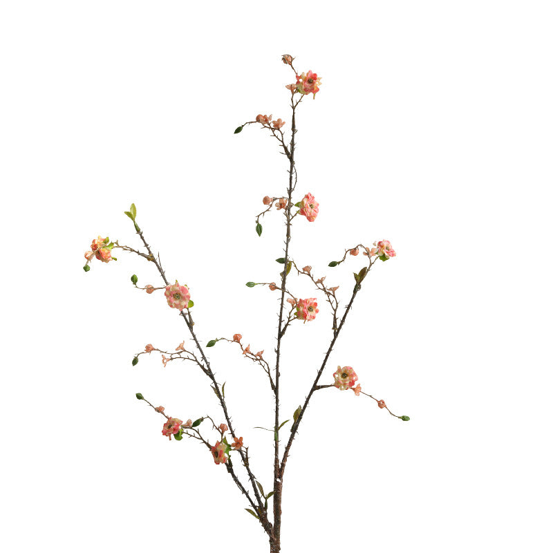 Artificial Crown of Thorns Stem, 36" Single Stem with 8 Blooms, Silk-Like Faux Flowers for Home Decor, Wedding Centerpieces & Commercial Displays