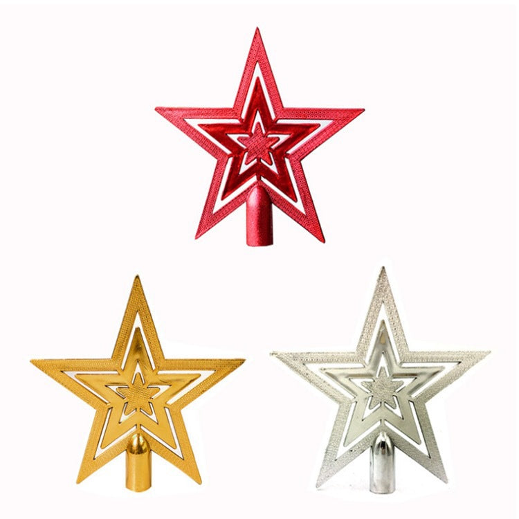 Bulk 10pcs Glitter Star Topper for Xmas Tree Christmas Decor Wholesale