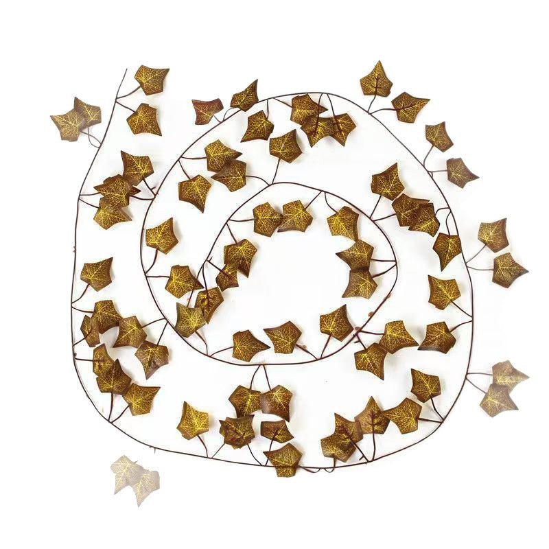 Artificial Fall Maple Leaf Garland, 12-Pack, Indoor Outdoor Thanksgiving Home Decor