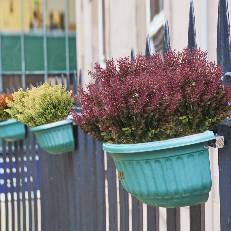 Artificial Eucalyptus Bush, 16" Tall, UV-Resistant for Indoor & Outdoor Use