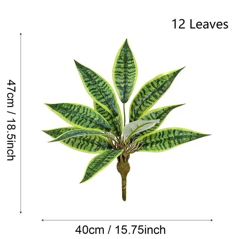 Artificial Croton Bush, 16" Faux Plastic Croton Plant for Home Decor, Wedding Centerpieces, Office & Commercial Spaces