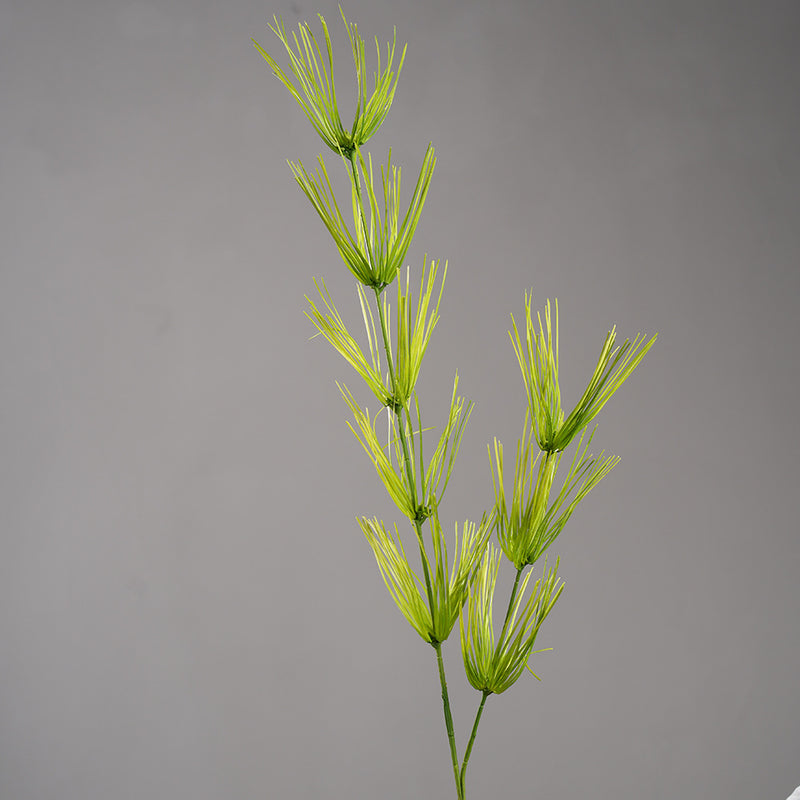Artificial Bamboo Leaf Bush, Faux Greenery Stem in Green Silk-Like Fabric, Indoor Outdoor Home, Office & Event Decor