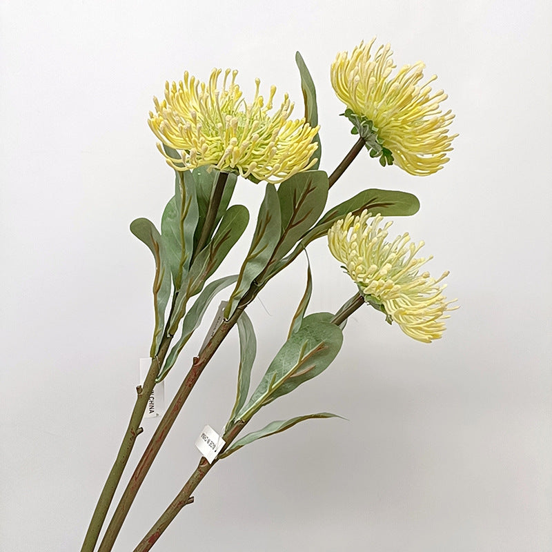 Artificial Green Chrysanthemum Stem, 23" Single Stem, Silk-Like Flower for Home Decor, Wedding, or Office