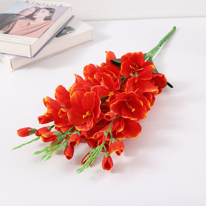 Buisson de glaïeuls artificiels en soie de 27 po en vrac 