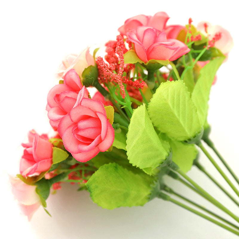 Bulk 8" Peony Bush Flores de seda Ramo Flores artificiales Venta al por mayor 