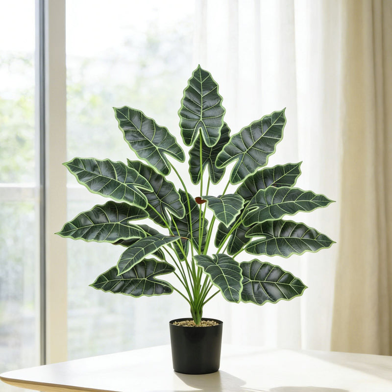 Artificial Lucky Bamboo Plant, 24" Tall Bendable Stems, Realistic Faux Greenery for Home Office Wedding Decor, No Maintenance Indoor Outdoor Use
