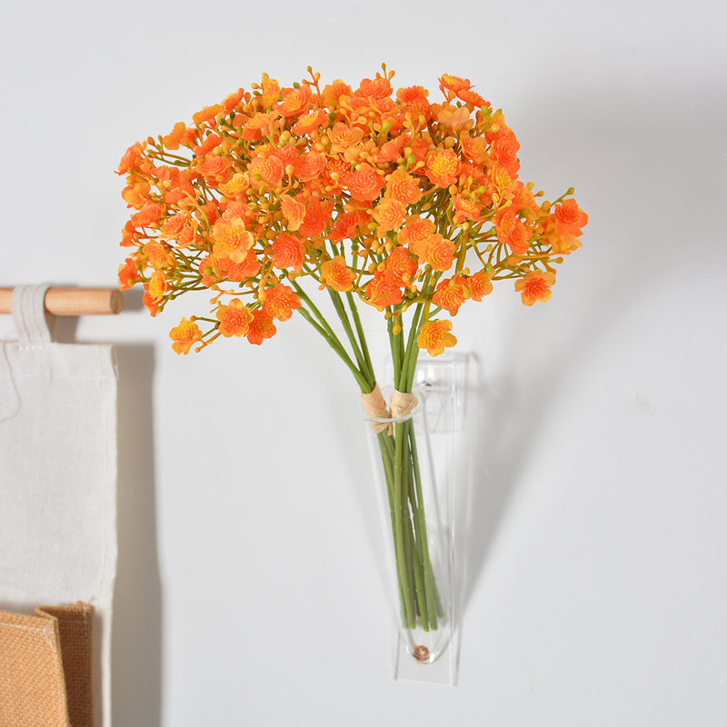 Artificial Baby's Breath Bouquet, 12" Hand-Tied Faux Gypsophila Bundle for Weddings, Home Decor & Floral Arrangements
