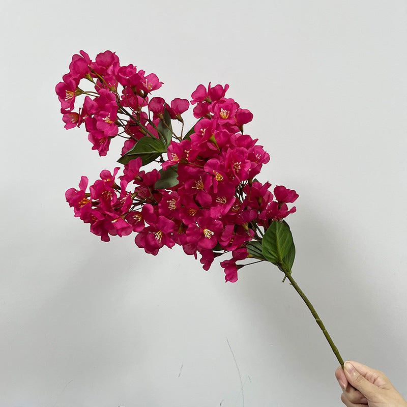 Artificial Begonia Bush, 29" Realistic Silk Flower Stem for Home Decor, Wedding Arrangements & Office Styling, Allergy-Friendly Faux Floral