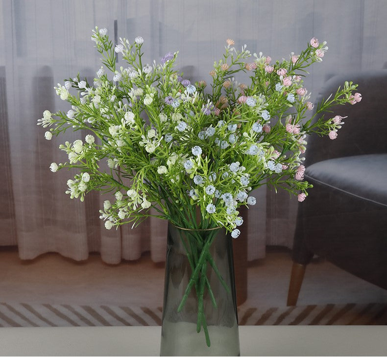 Fleurs artificielles en vrac Gypsophile Bush extérieur résistant aux UV en gros 