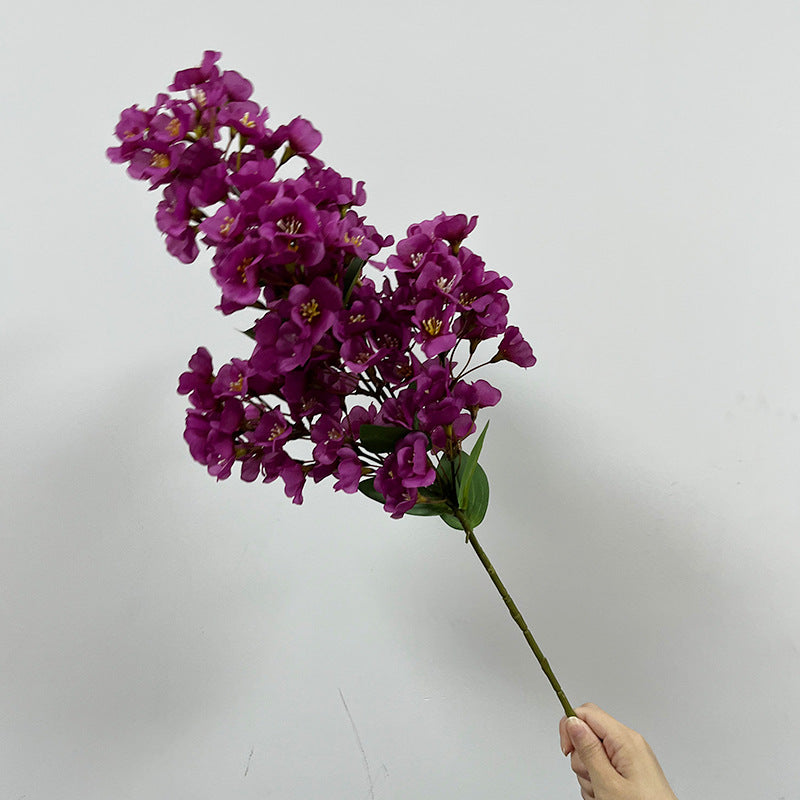 Artificial Begonia Bush, 29" Realistic Silk Flower Stem for Home Decor, Wedding Arrangements & Office Styling, Allergy-Friendly Faux Floral