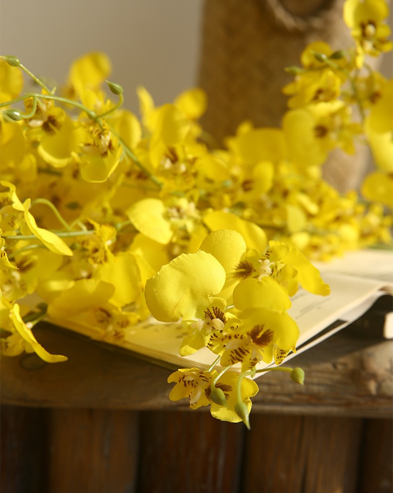 Bulk 34" Dancing Lady Orchids Long Stem Artificial Flowers Wholesale