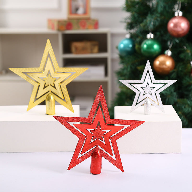 Bulk 10pcs Glitter Star Topper for Xmas Tree Christmas Decor Wholesale