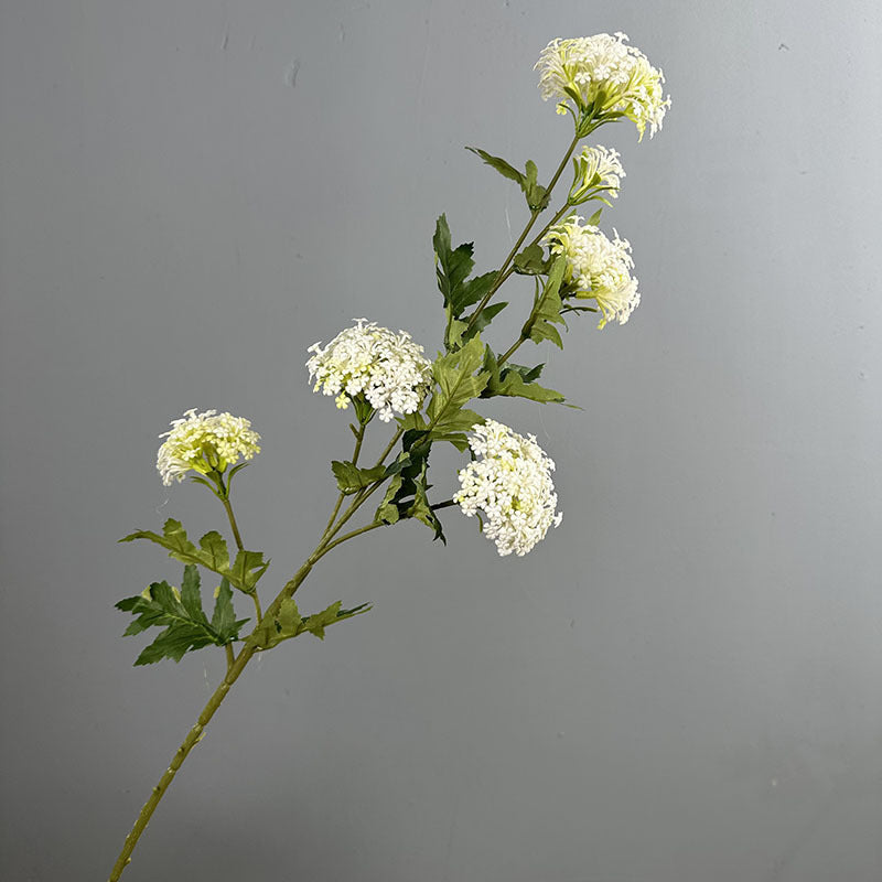 33" Light Luxury Hydrangea Bush with 6 Blooms, Artificial Flowers for Weddings, Home Decor, and Offices