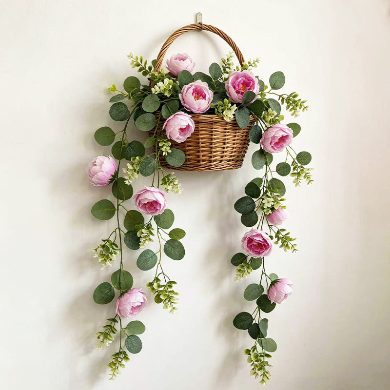 Artificial Ivy Vine Garland, Single Faux Silk Money Leaf & Eucalyptus Trailing Greenery for Wedding, Home & Window Display