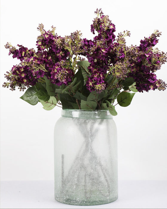 A granel 27 "flores lilas tallo flores de seda artificiales al por mayor 