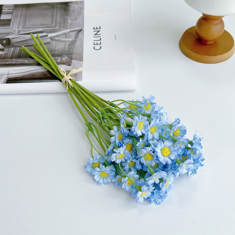 Artificial Chamomile Bouquet, 10-inch Silk Daisy Flowers, Set of 6, Home Decor, Wedding Centerpiece, Seasonal Arrangements