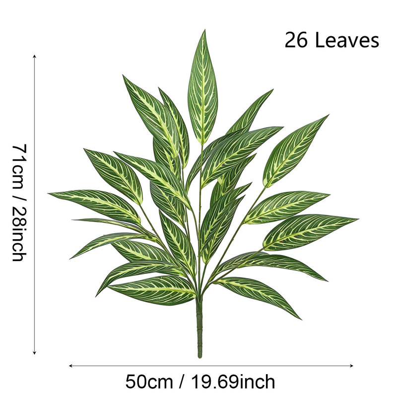 Artificial Snake Plant Bush, 25" Tall Realistic Faux Sansevieria Trifasciata, Modern Home & Office Decor, Zero Maintenance Fake Plants for Indoor Spaces
