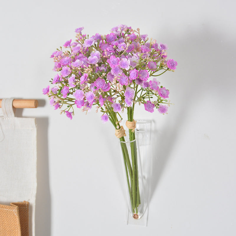 Artificial Baby's Breath Bouquet, 12" Hand-Tied Faux Gypsophila Bundle for Weddings, Home Decor & Floral Arrangements