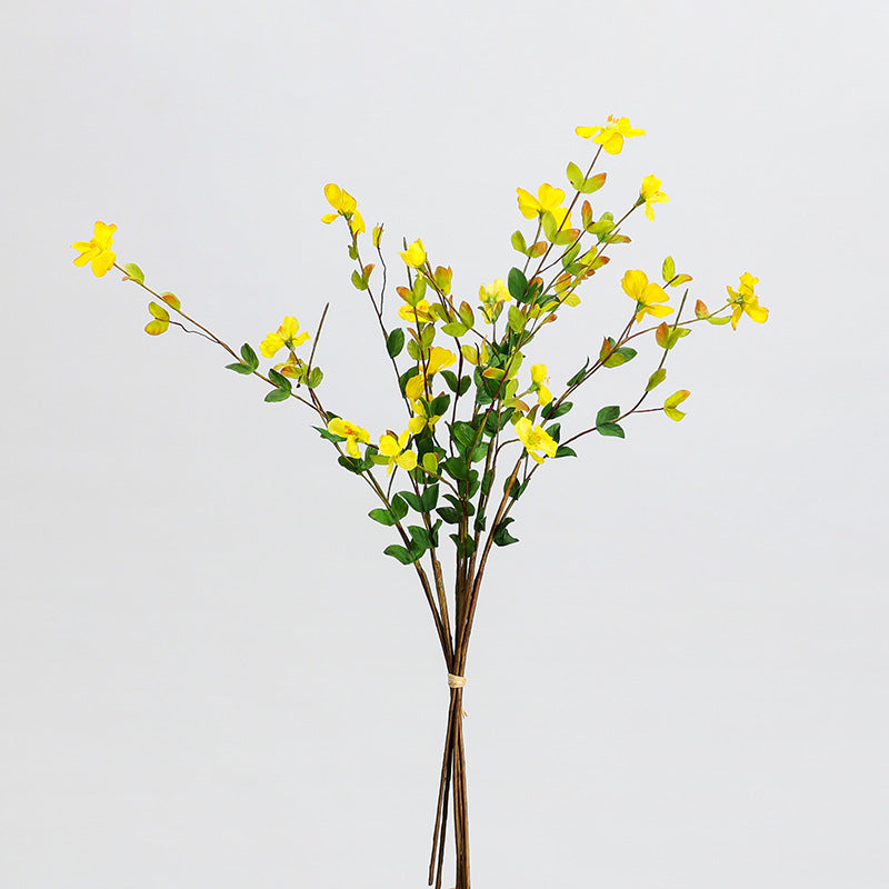 Wildflower Bouquet with 18 Blooms, 20" Faux Silk Floral Arrangement for Weddings, Home Decor, and Events