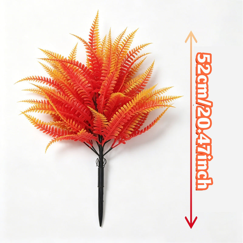 20" Artificial Persian Shield Foliage Bush, Realistic Plastic Greenery for Home Decor, Weddings & Events, Bulk Discounts Available
