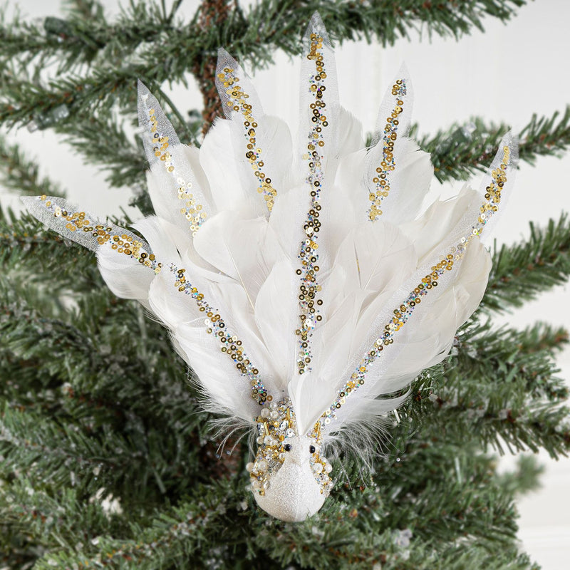 Bulk Simulated Peacock Christmas Hanging Ornaments  Wholesale