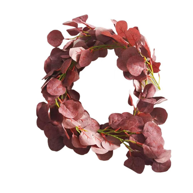 75" Artificial Eucalyptus Vine with 146 Leaves, Trailing Faux Greenery for Weddings, Home Decor, and Commercial Spaces