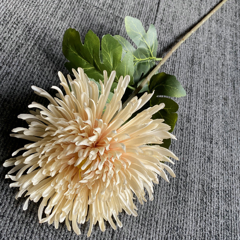 Single Stem Faux Silk Chrysanthemum Flower, 29 Inches Tall, Perfect for Weddings and Home Decor