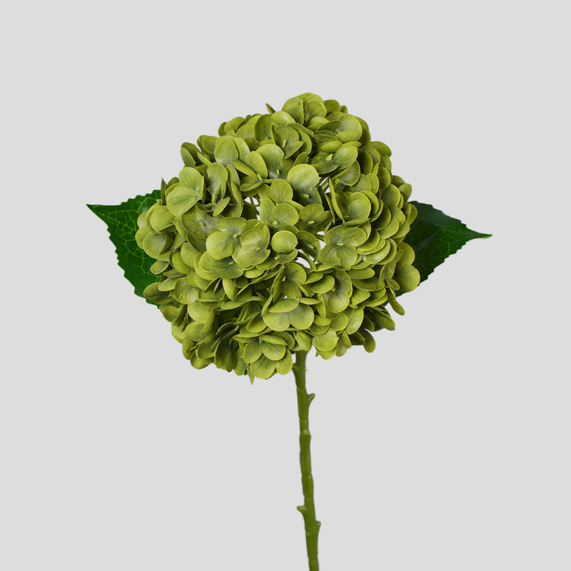 Artificial Hydrangea Single Stem, 1 Bloom, Plastic Faux Flower for Wedding, Home Decor and Hotel Display