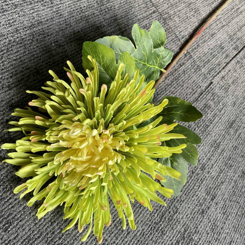 Single Stem Faux Silk Chrysanthemum Flower, 29 Inches Tall, Perfect for Weddings and Home Decor