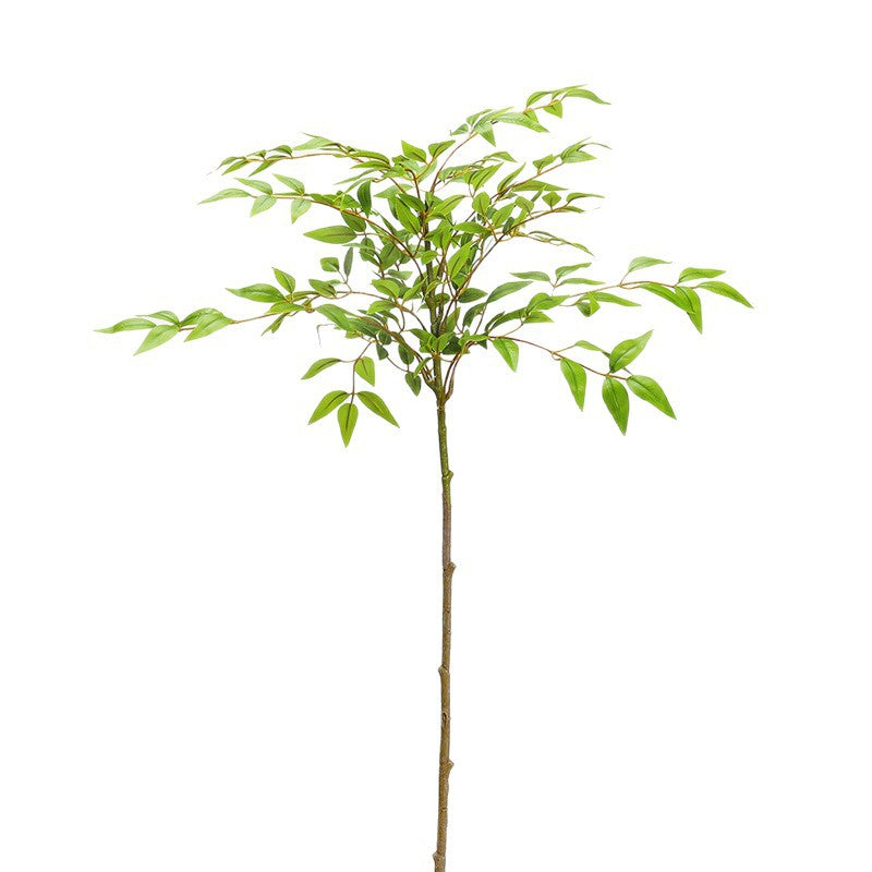 Artificial Nandina Stem, 43" Faux Silk Nandina Leaf Branch for Home Decor, Wedding Centerpieces & Commercial Displays, Single Stem with Bendable Stalk