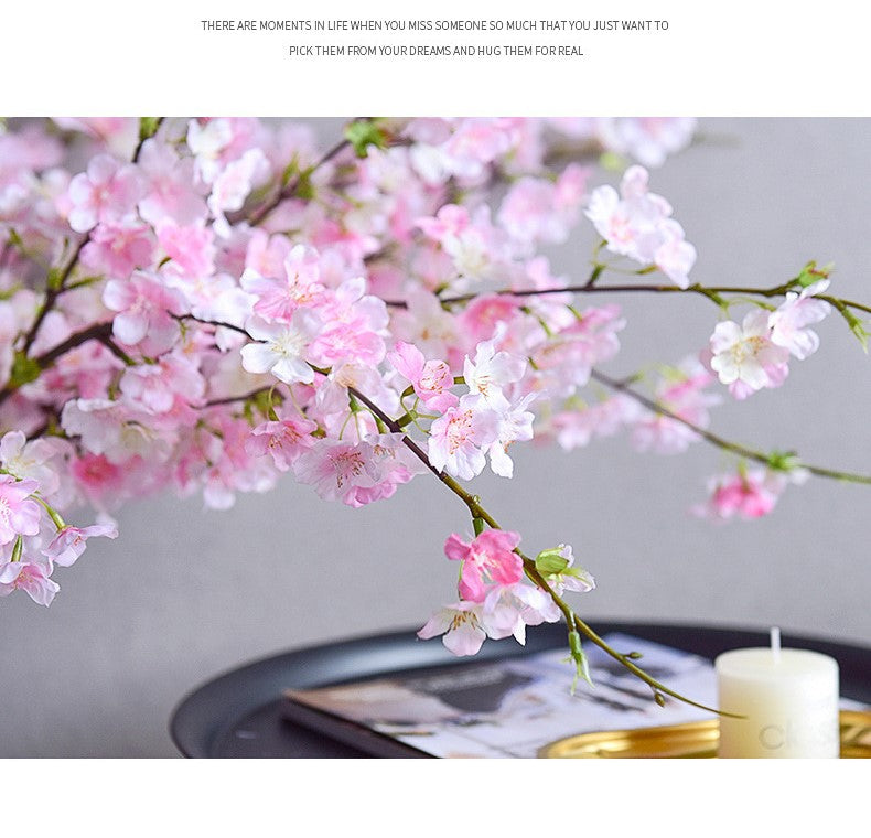 A granel, 19 ", ramas de árboles de flor de cerezo, flores artificiales, venta al por mayor 