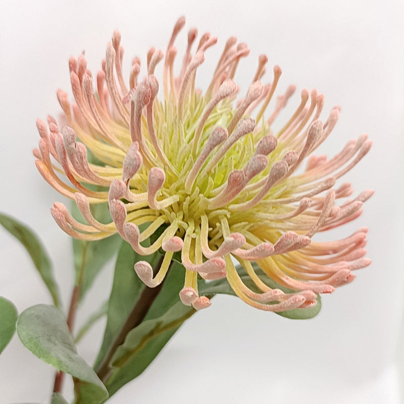 Artificial Green Chrysanthemum Stem, 23" Single Stem, Silk-Like Flower for Home Decor, Wedding, or Office