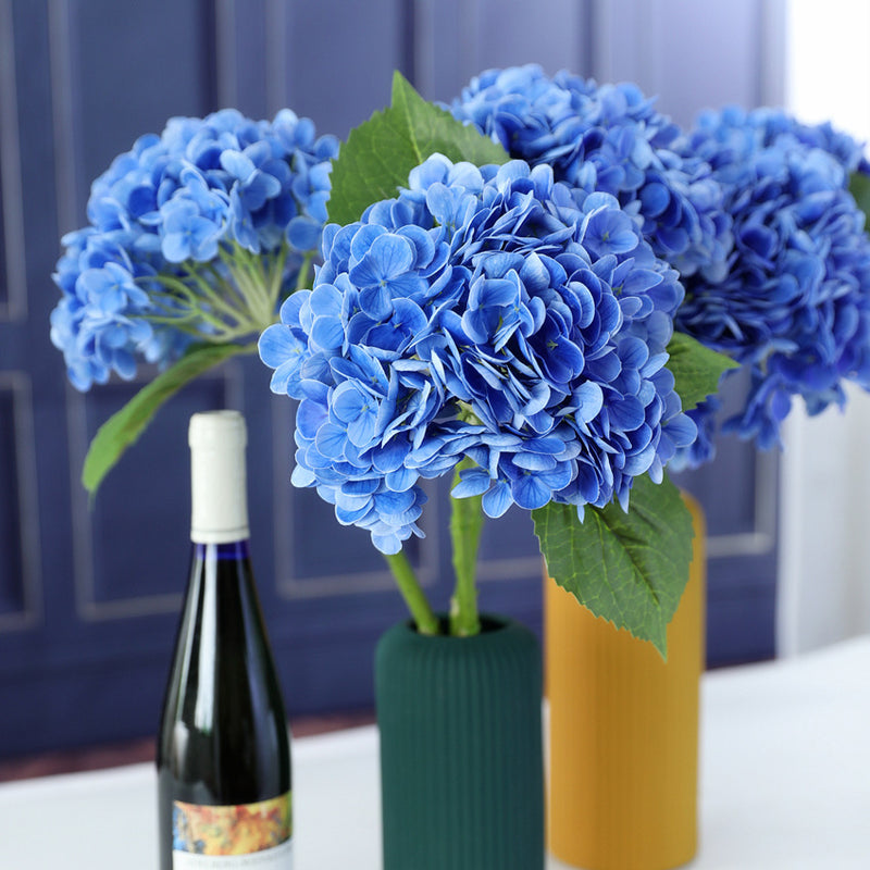 Tiges d'hortensia au toucher réaliste de 19 po en vrac, parfaites pour les compositions florales en gros 