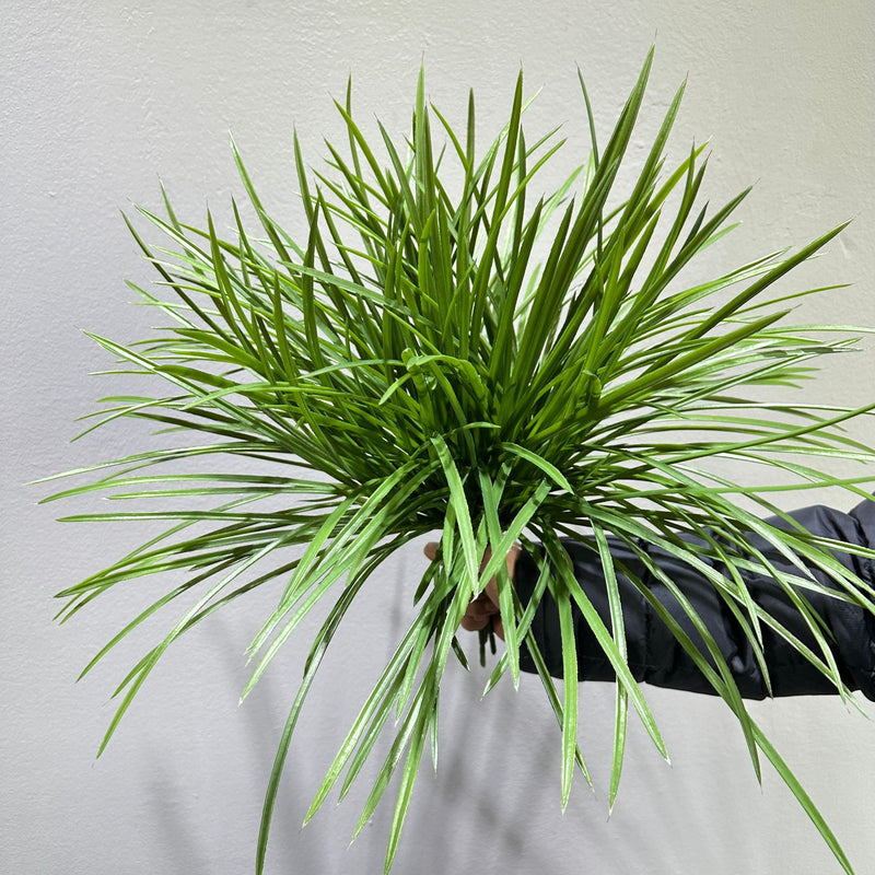 Artificial Orchid Grass Bush with 112 Leaves, 20" Realistic Faux Greenery for Home Decor, Weddings & Events