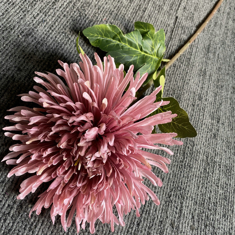 Single Stem Faux Silk Chrysanthemum Flower, 29 Inches Tall, Perfect for Weddings and Home Decor