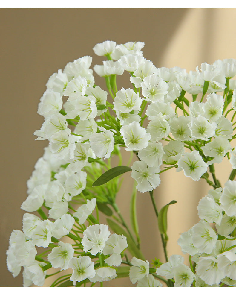 Single Stem Artificial Carnation with 3 Blooms, 28" Height, Silk-Like Fabric, Modern Home Decor, Wedding, Office Styling