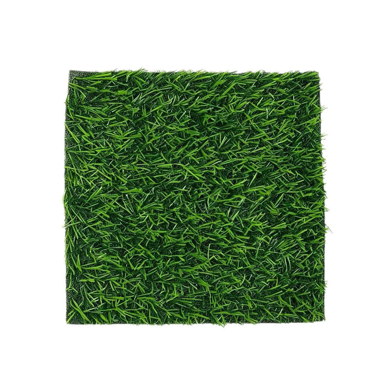 Artificial Grass Mat Square Turf Tile, Green Faux Grass Sheet, Nordic Style, for DIY Displays, Window Decor & Weddings