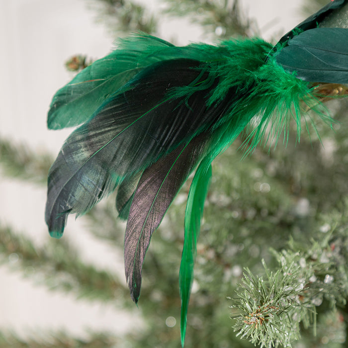 Bulk Christmas Simulated Bird Ornaments Colorful Feather Foam Bird Pendant Decoration for Holiday Xmas Party Home Decor Wholesale