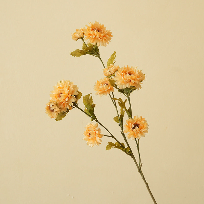 21" Artificial Daisy Bush with 8 Blooms, Silk Flower Arrangement for Home Decor, Weddings, Offices