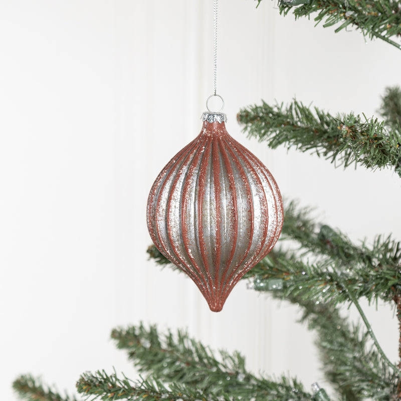 Bulk Christmas Ornament with Rope Onion Glass Ball for Christmas Tree Decoration Wholesale