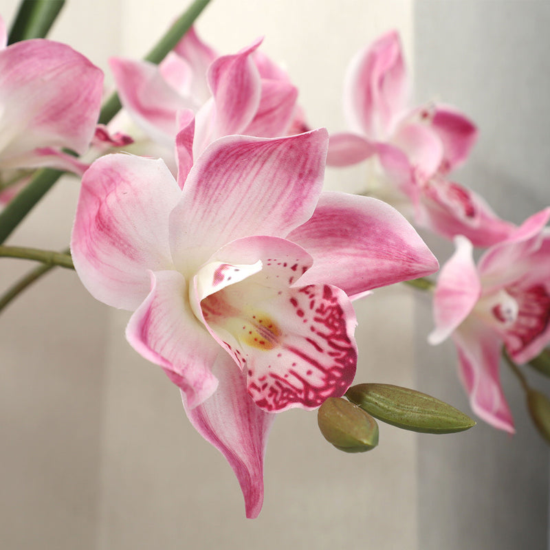 Single Stem Magnolia Flower, Real-Touch Latex, 30" Tall, Perfect for Home Decor, Weddings, and Commercial Spaces