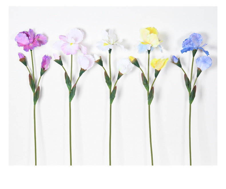 Bulk 30" Iris Stem Flower Artificial Iris Silk Flower Christianity Flower Arrangements Wholesale