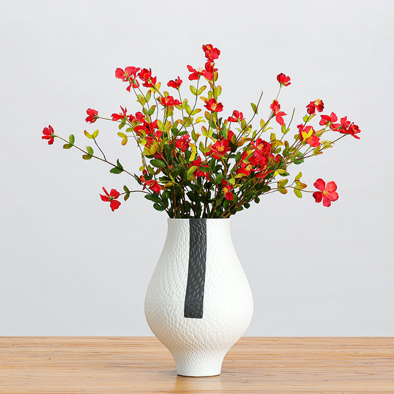 Wildflower Bouquet with 18 Blooms, 20" Faux Silk Floral Arrangement for Weddings, Home Decor, and Events
