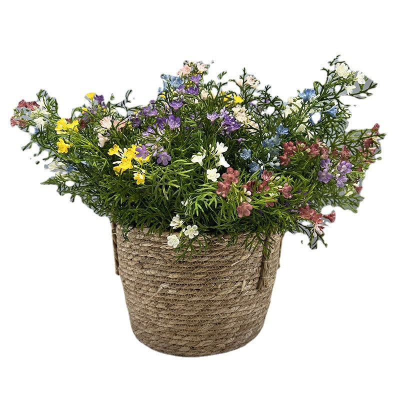 Artificial Daisy Chamomile Bush, Faux Wild Chrysanthemum Flowers, Plastic Stem, Farmhouse Wedding & Home Decor