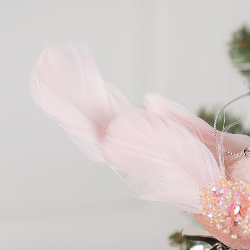 Bulk Christmas Artificial Bird Ornaments Glitter Foam Feathered Bird for Party Wreath Crafts Tree Topper Decor Wholesale